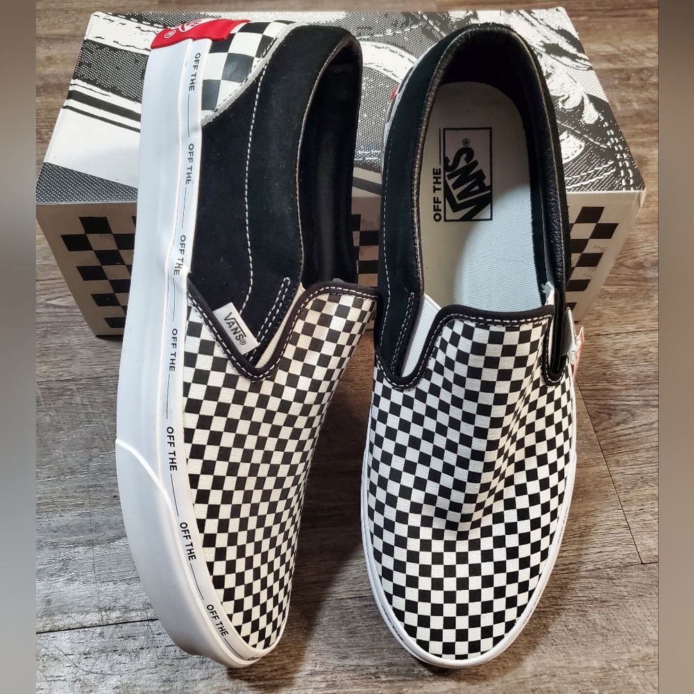 Van's Classic Checkerboard Slip On Sneaker size 11